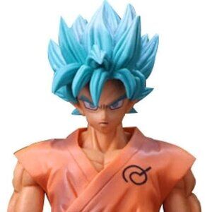 Anime Statues Figurines, Super Saiyan God Son Goku Blue Hair Goku Statue